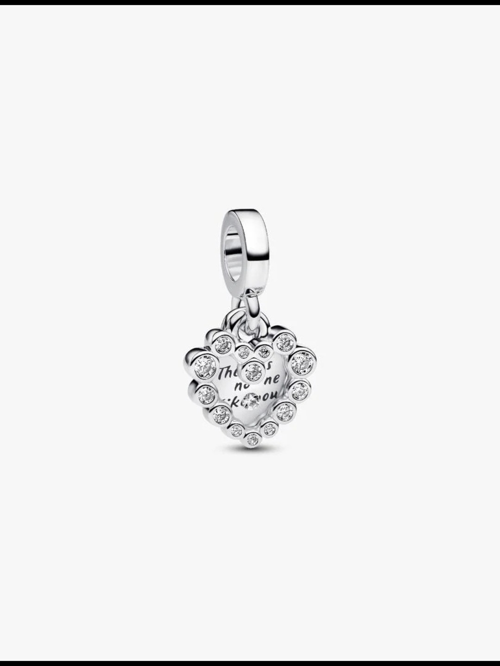 Pandora Sparkling Heart Double Dangle Charm 793765C01Sterling silver